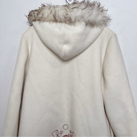 Canadian Sportwear Womens 16 1/2 Wool Northern Faux Fur Hood Trim Parka - Picture 14 of 16